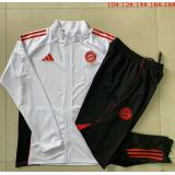 Chándal Bayern Munich 2025/26 ( White Long Zipper) - NIÑOS